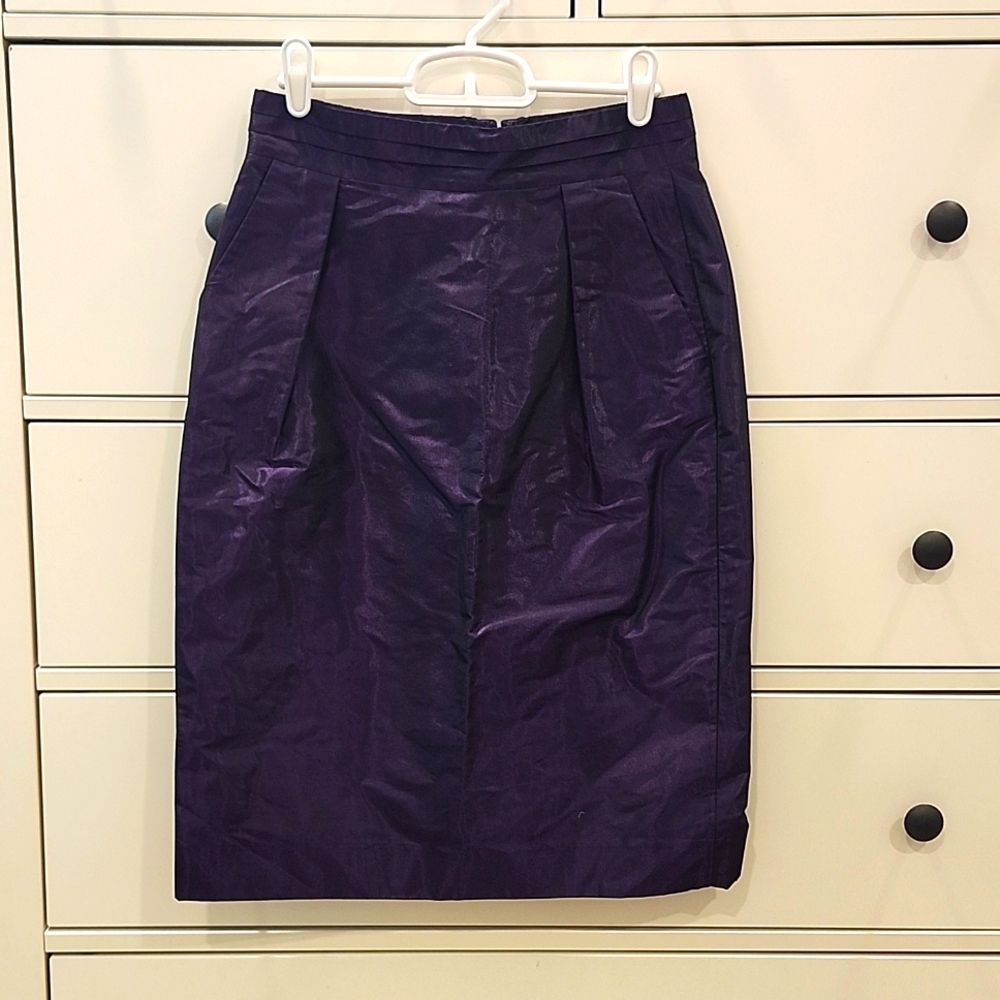 Banana Republic purple / black pencil skirt, size 2